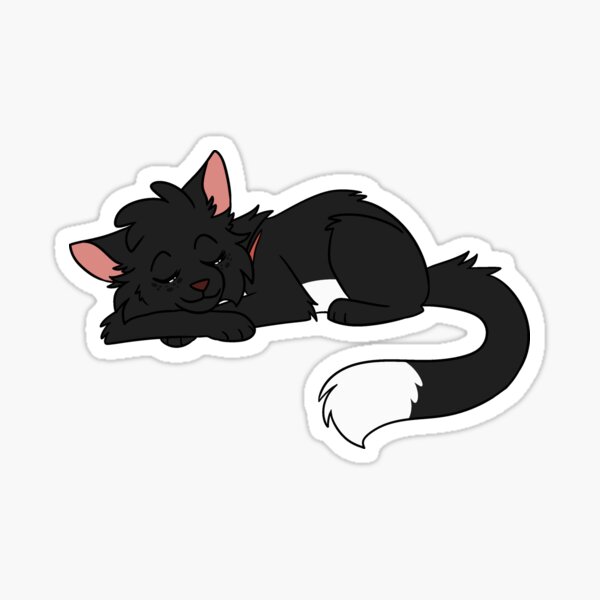 Warrior Cats Ravenpaw Sticker for Sale by Keef-Korner