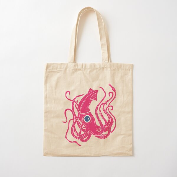 Giant Squid Cotton Tote Bag