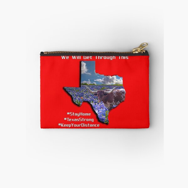 Item preview, Shape of Texas with Longhorn in Bluebonnets #TexasStrong Covid-19 Solidarity designed and sold by Warren Paul Harris.
