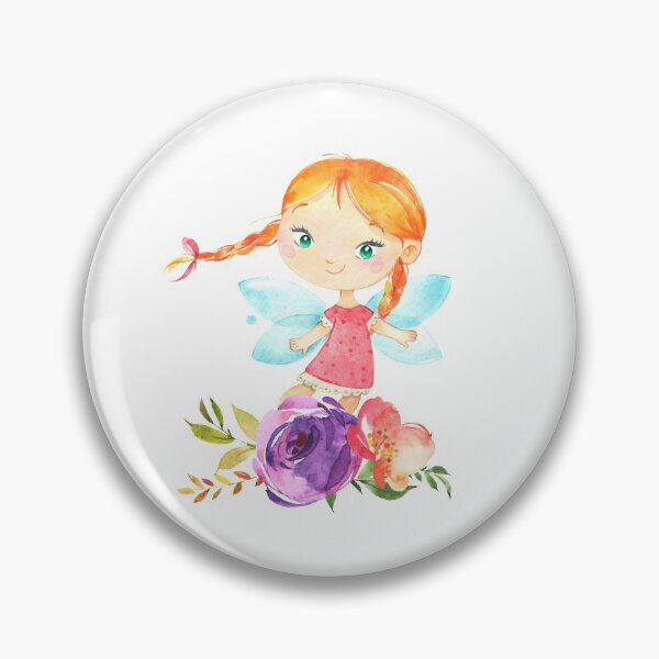 Item preview, Flower Pigtail Fairy designed and sold by KitsunePrints.