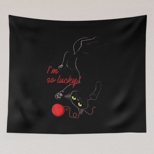 Item preview, Lucky Black Cat designed and sold by Anna R. Carrino.