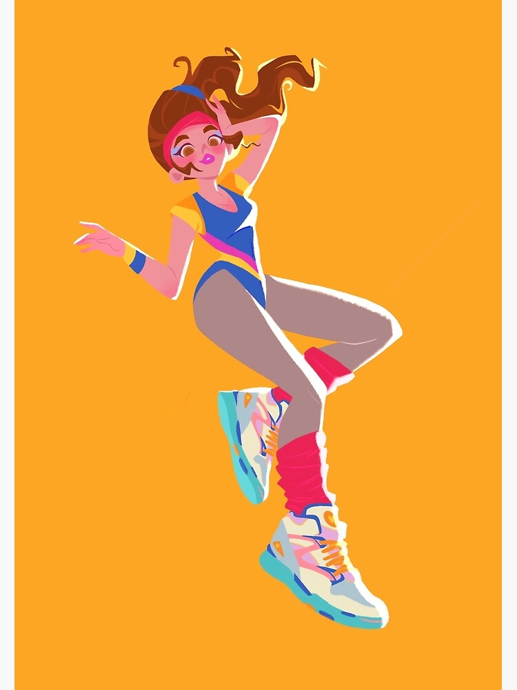 80-s-girl-poster-by-martinabarbone-redbubble