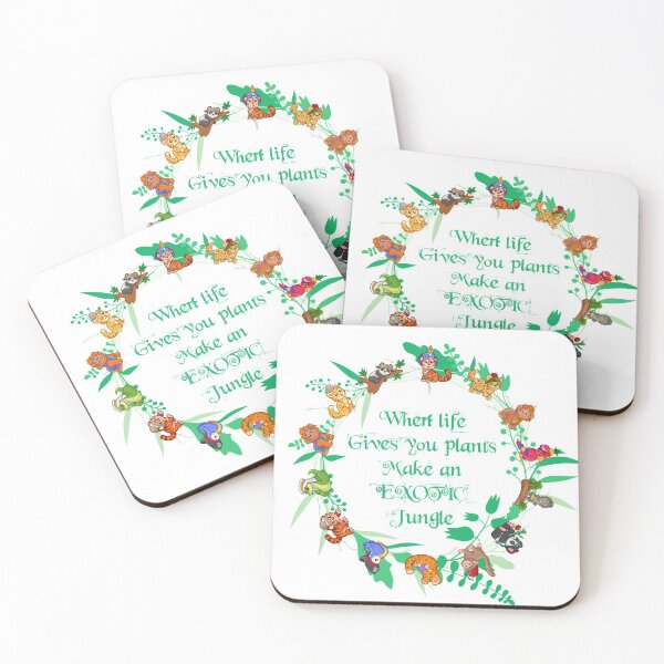 Item preview, An exotic quote with an exotic jungle print to motivate you designed and sold by AP-Style-Loft.