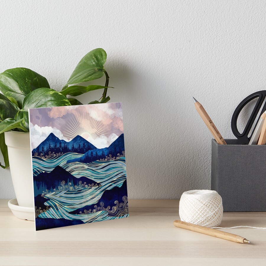 Ocean Sunrise Art Board Print