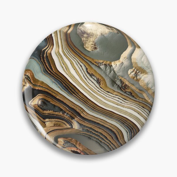 Item preview, White Gold Agate Abstract designed and sold by spacefrogdesign.
