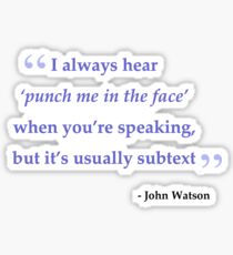 Punch (in purple) Sticker