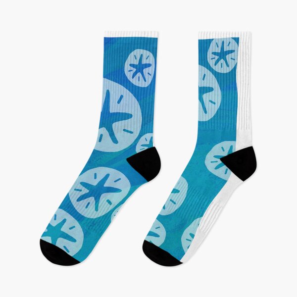 Item preview, Sand Dollar White and Blue Pattern  designed and sold by ImagineThatNYC.
