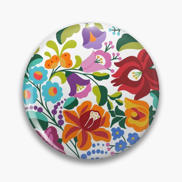 Item preview,  Hungarian ethnic kalocsai embroidery pattern designed and sold by Petit Faon Prints.