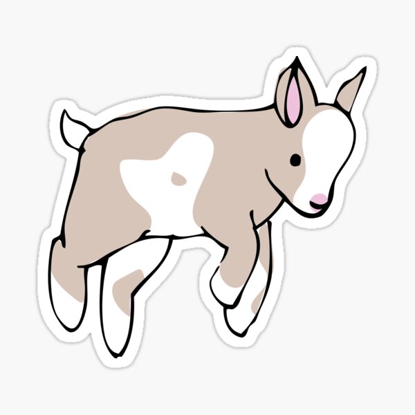 Goats in Blue Sticker