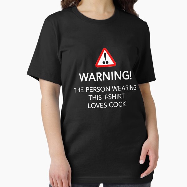 Item preview, WARNING! The person reading this t-shirt loves cock funny meme gift tee designed and sold by ZeroNonsense.