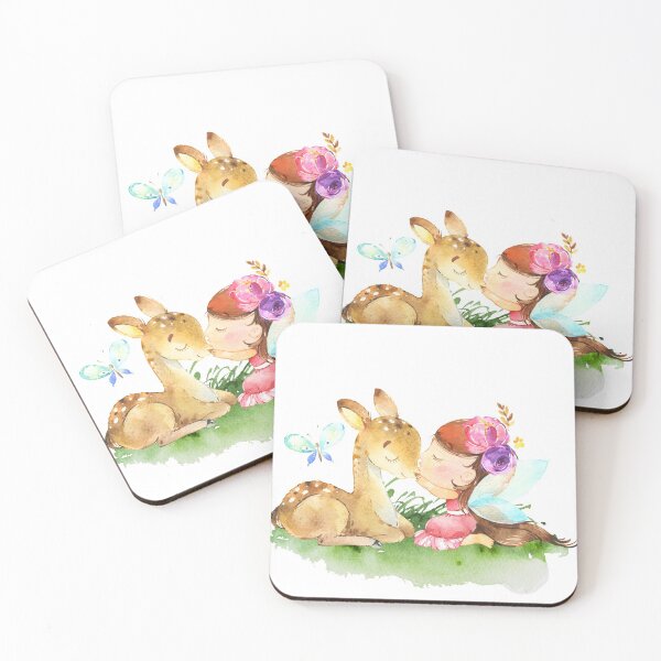 Item preview, Baby Deer And Fairy designed and sold by KitsunePrints.