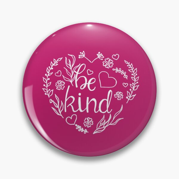 Item preview, Be kind white floral botanical sticker with hearts plants designed and sold by littlebluefawn.