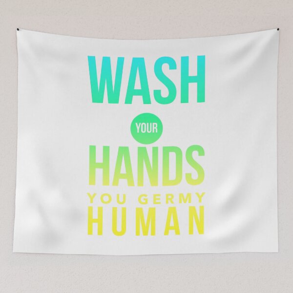 Item preview, Wash Your Hands You Germy Human -Sunset designed and sold by Funkymask.