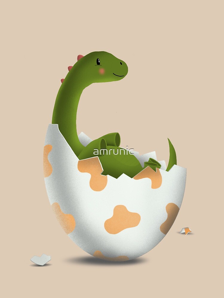 hatching baby dinosaur