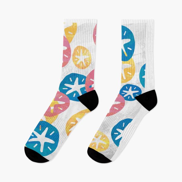 Item preview, Sand Dollar Yellow Red Blue Pattern  designed and sold by ImagineThatNYC.