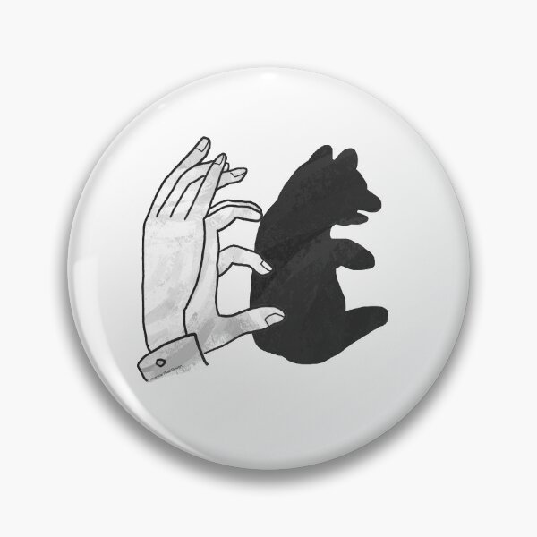 Item preview, Hand Silhouette Bear Cub designed and sold by ImagineThatNYC.