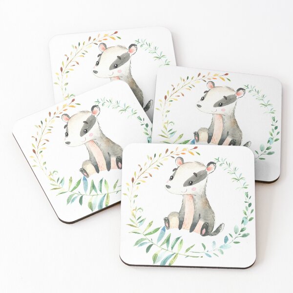Item preview, Adorable Badger designed and sold by KitsunePrints.
