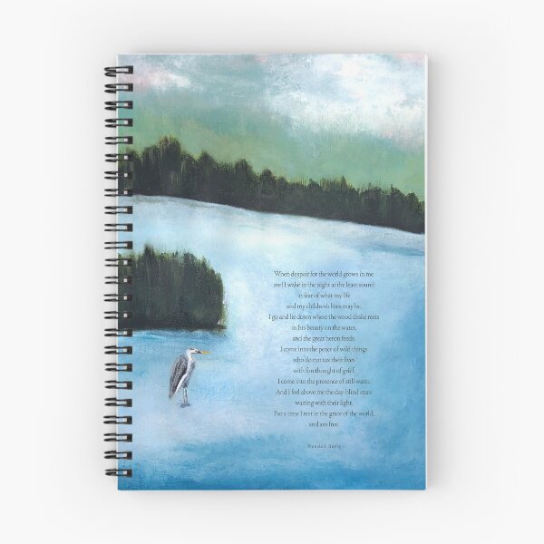 Item preview, Ode to Wild Things Painting Poetry Painting of Wendell Berry Poem designed and sold by Kristen Glanzmann.