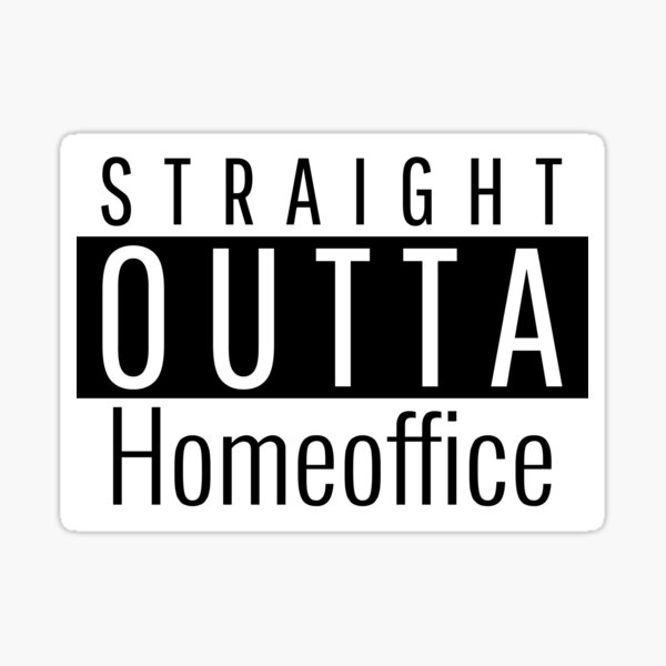 Funny homeoffice Sticker
