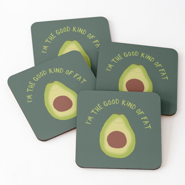 Item preview, Funny Avocado Design, I'm the Good Kind of Fat designed and sold by Amy Hadden.