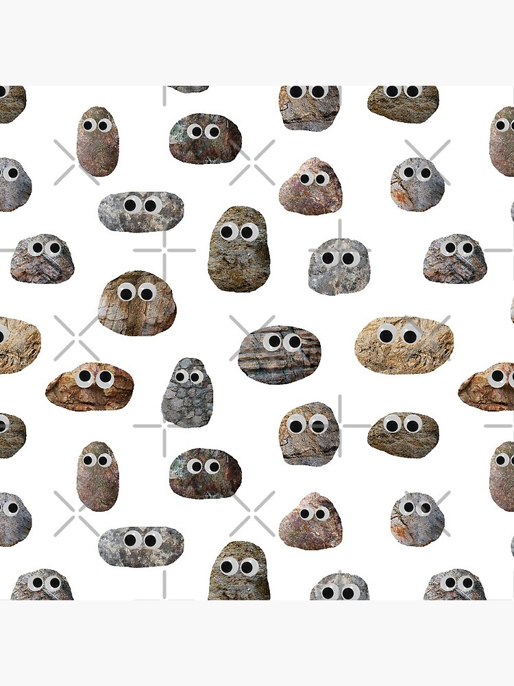 Rocks with Googly Eyes Sticker for Sale by Amy Hadden