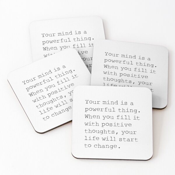 Item preview, YOUR MIND IS A POWERFUL THING. designed and sold by Ariana Mila -  Awesome quotes.