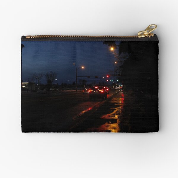 Urban Nightlife Photography Zipper Pouch