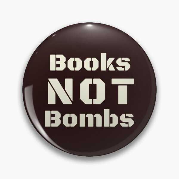 Aperçu de l'œuvre des livres pas des bombes créée et vendue par katmk.