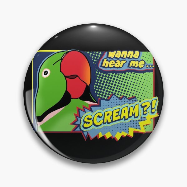 Item preview, Copy of Wanna hear me Scream? Green Indian Ringneck Comic designed and sold by FandomizedRose.