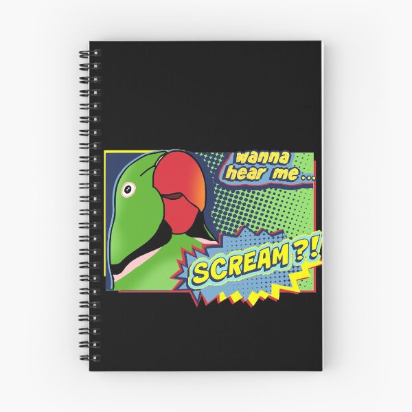 Item preview, Copy of Wanna hear me Scream? Green Indian Ringneck Comic designed and sold by FandomizedRose.