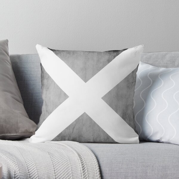 Saltire Pillow Case Throw Pillow