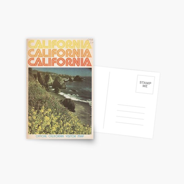 Vintage California Travel Guide Postcard