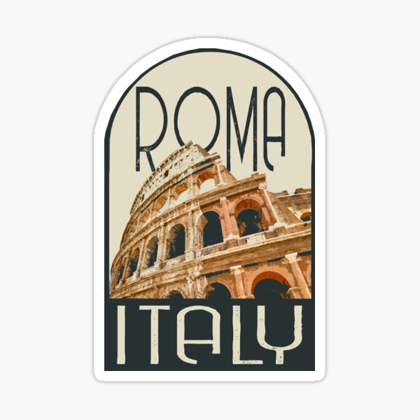 Autocollant Roma Italie Sticker