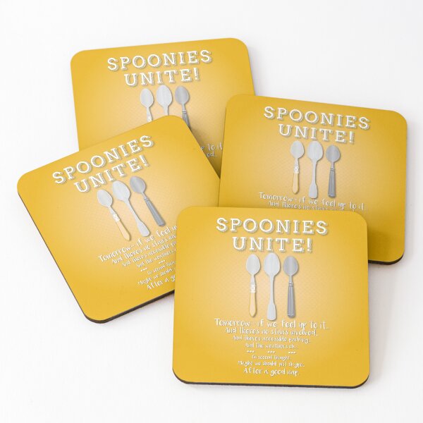 Item preview, Spoonies Unite! (Yellow) designed and sold by PrettySickArt.