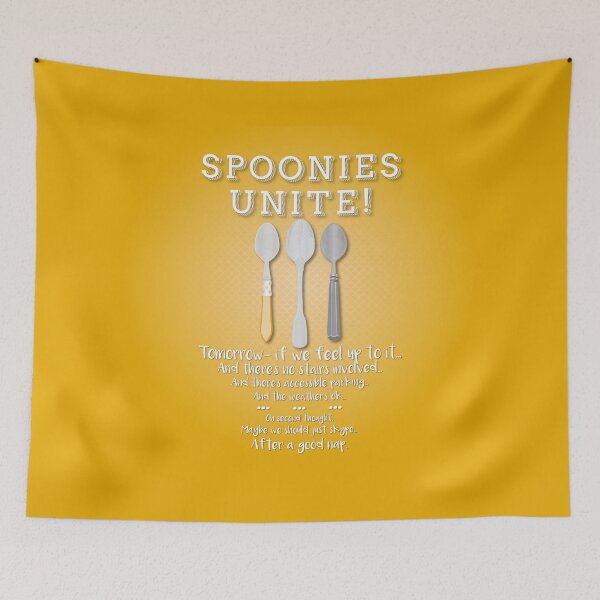 Item preview, Spoonies Unite! (Yellow) designed and sold by PrettySickArt.
