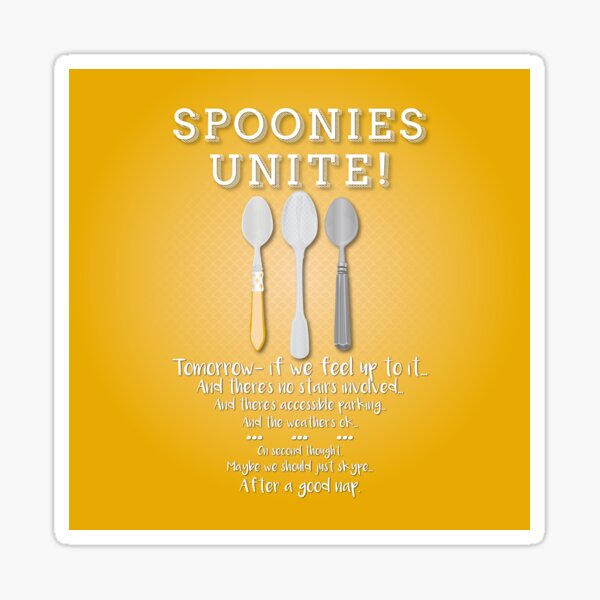 Item preview, Spoonies Unite! (Yellow) designed and sold by PrettySickArt.