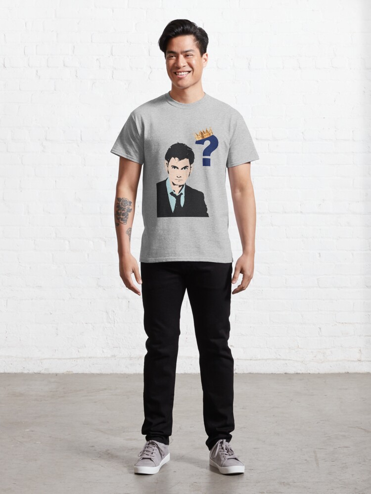 Vista alternativa de Camiseta clásica David Tennant Concrete (Who?/Hamlet?)