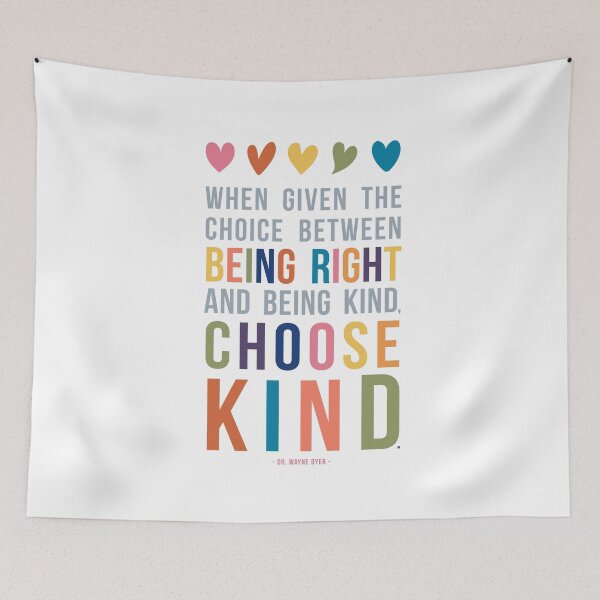 Item preview, Choose Kind Colorful Typography Print designed and sold by Kristen Glanzmann.
