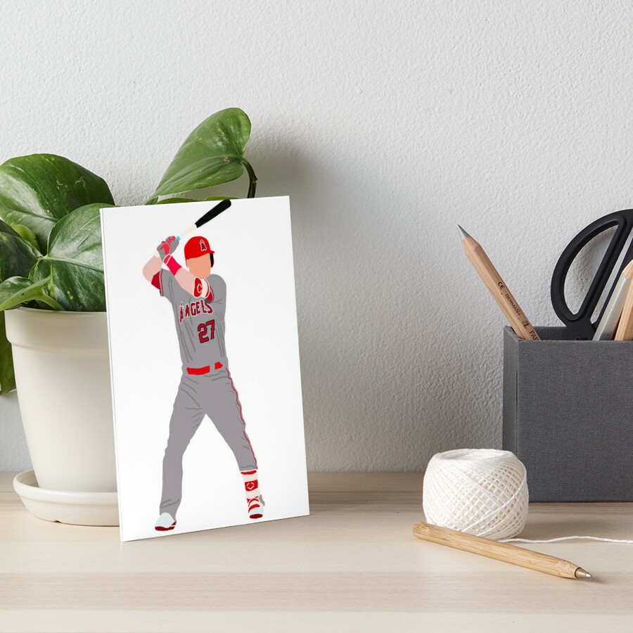 Wall Art Print Mike #Trout baseball player, Gifts & Merchandise