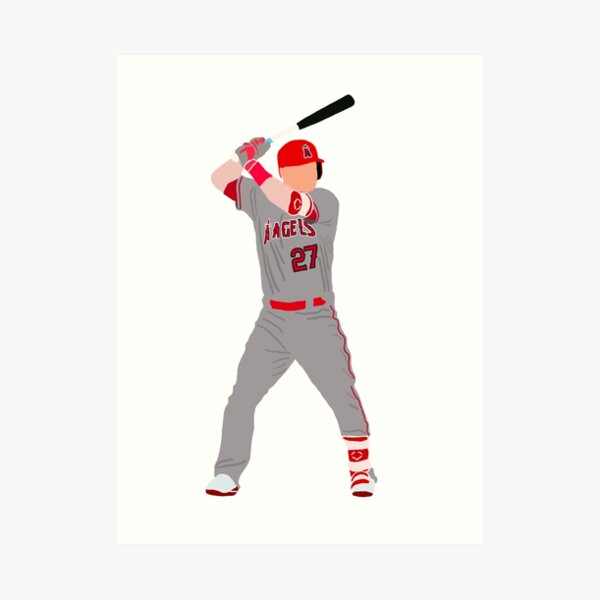 Mike Trout Jersey  Framed Art Print for Sale by athleteart20