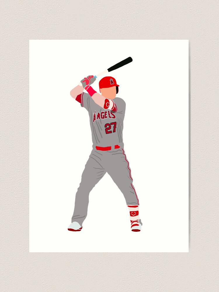 Albert Pujols, Andrelton Simmons, and Mike Trout Art Print by