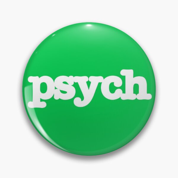 Item preview, Psych White Lettering, Green Background  designed and sold by Tello1.