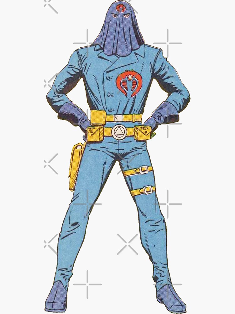 cobra commander sticker