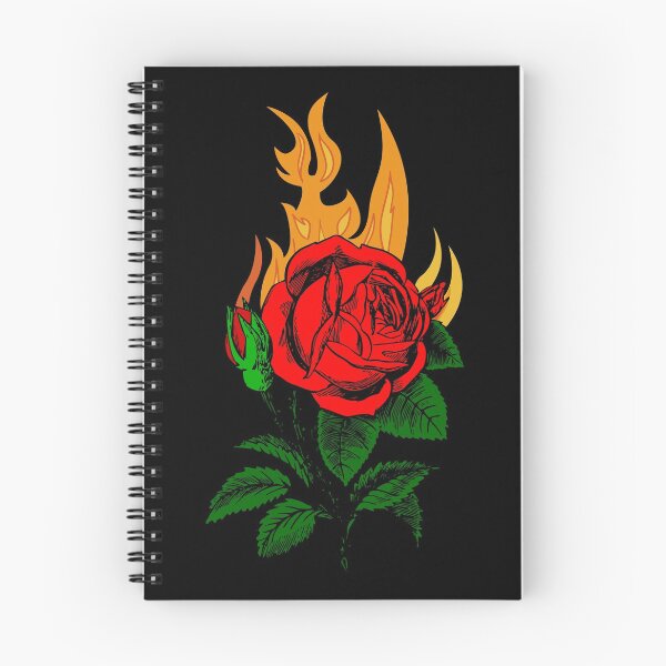Item preview, Flaming rose // Red rose on fire designed and sold by Jacinda  Collins.