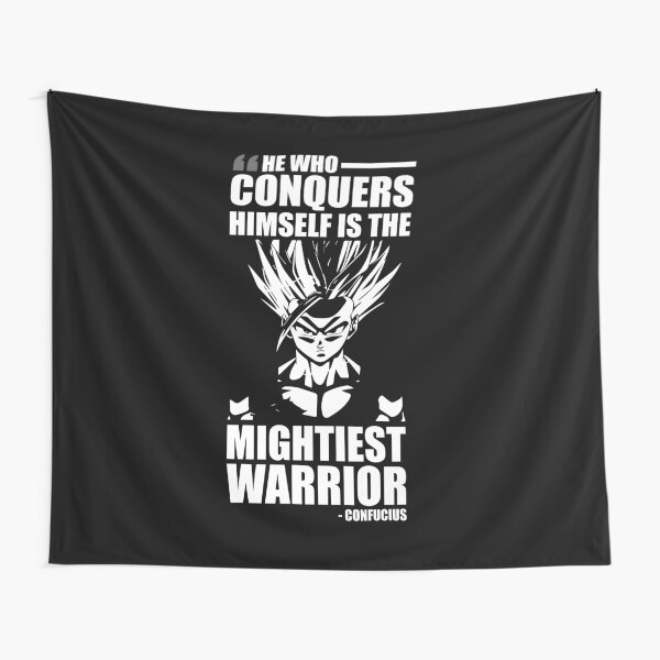 CONQUER, Mightiest Warrior - Motivational Tapestry