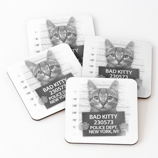 Item preview, Funny Bad Kitty Cat Lovers Gift Cute Cat Meme designed and sold by Stephani Analah.