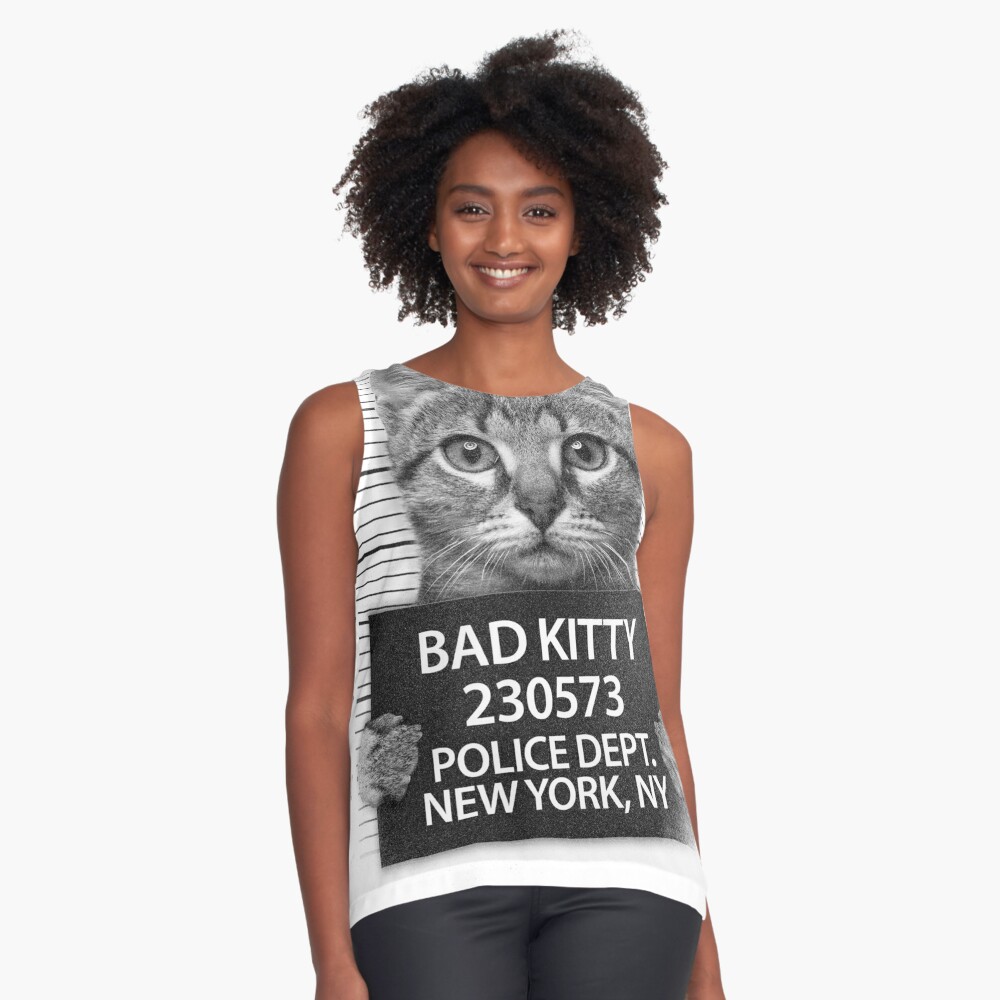 Funny Bad Kitty Cat Lovers Gift Cute Cat Meme Poster for Sale by Stephani  Analah