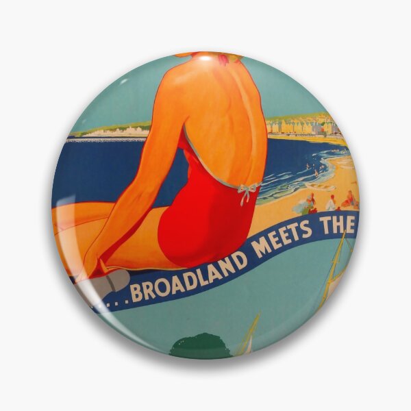 Item preview, Lowestoft for holiday variety vintage travel poster designed and sold by stickart-marek.