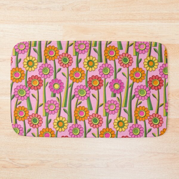 Item preview, Paper Cut Gerber Daisies // Version 1 // Pink, Orange, Yellow, Green designed and sold by Elsy's Art.