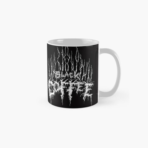 Black Metal Coffee Mug Black 